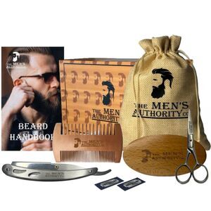 🧔‍♂️ M.A.C.® Men's Beard Grooming Kit w/ Boar Brush & Razor – New